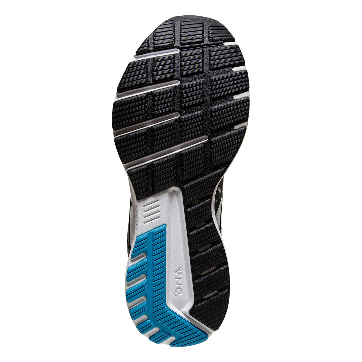 Brooks Range 2 — Black - White - Vivid Blue — Size B — Width 9.5 — Top View