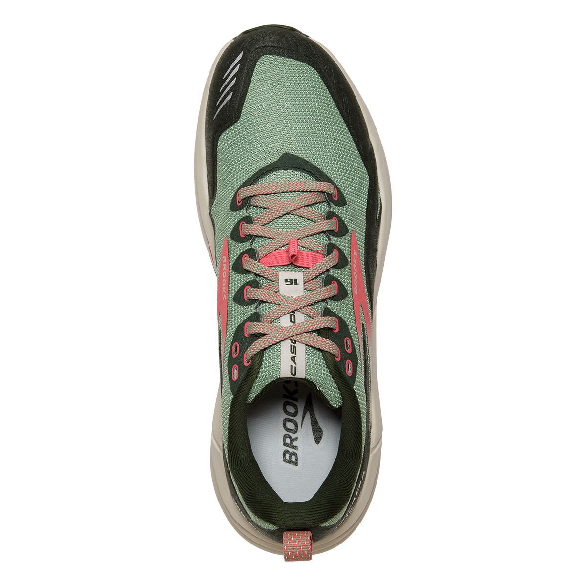 Brooks Cascadia 16 — Pink - Flambe - Cobalt — Size B — Width 10 — Alternate View 7