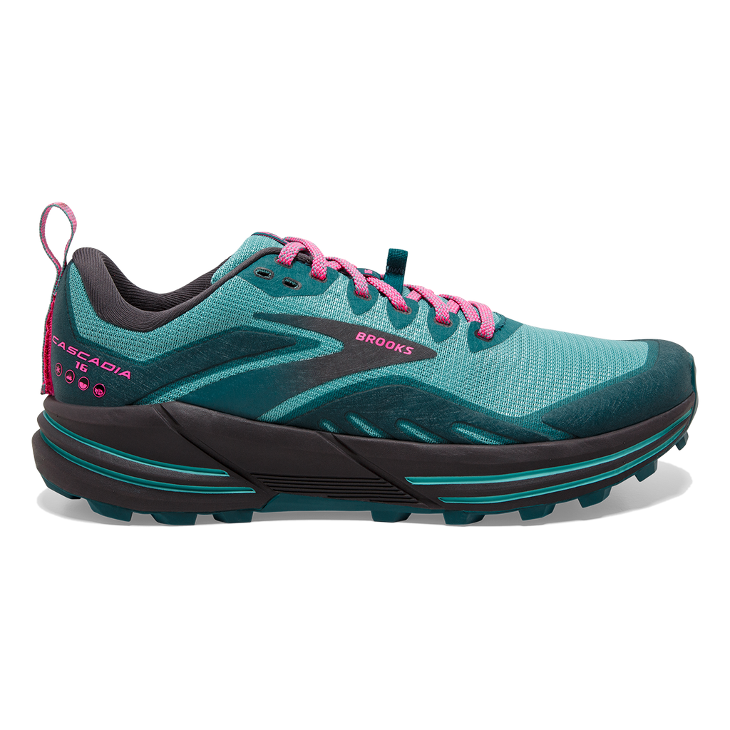 Brooks Cascadia 16 — Pink - Flambe - Cobalt — Size B — Width 10 — Alternate View 25