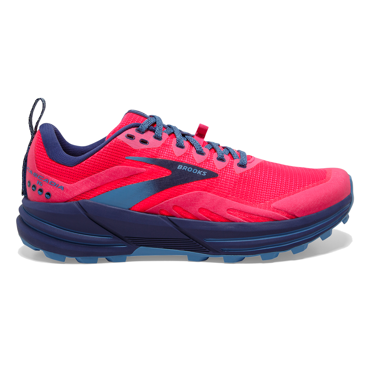Brooks Cascadia 16 — Pink - Flambe - Cobalt — Size B — Width 10 — Alternate View 21