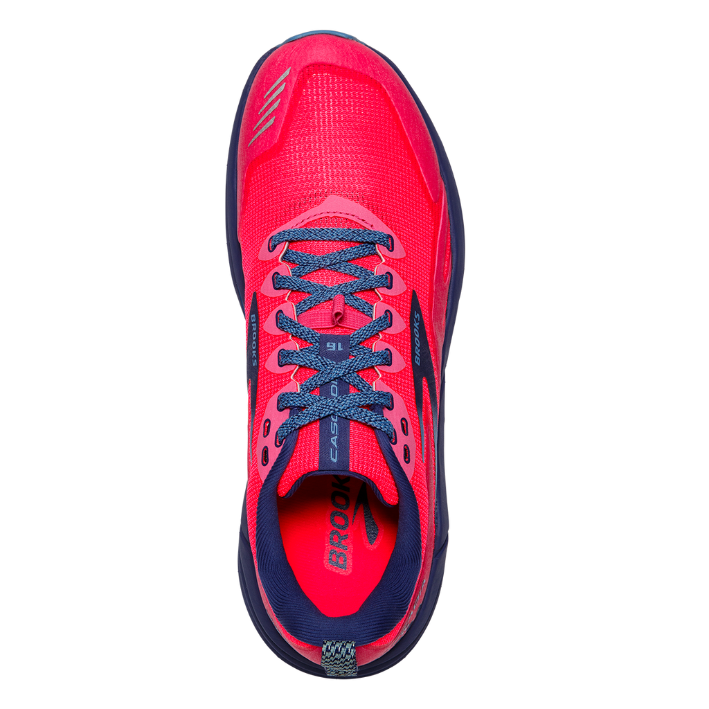Brooks Cascadia 16 — Pink - Flambe - Cobalt — Size B — Width 10 — Alternate View 23