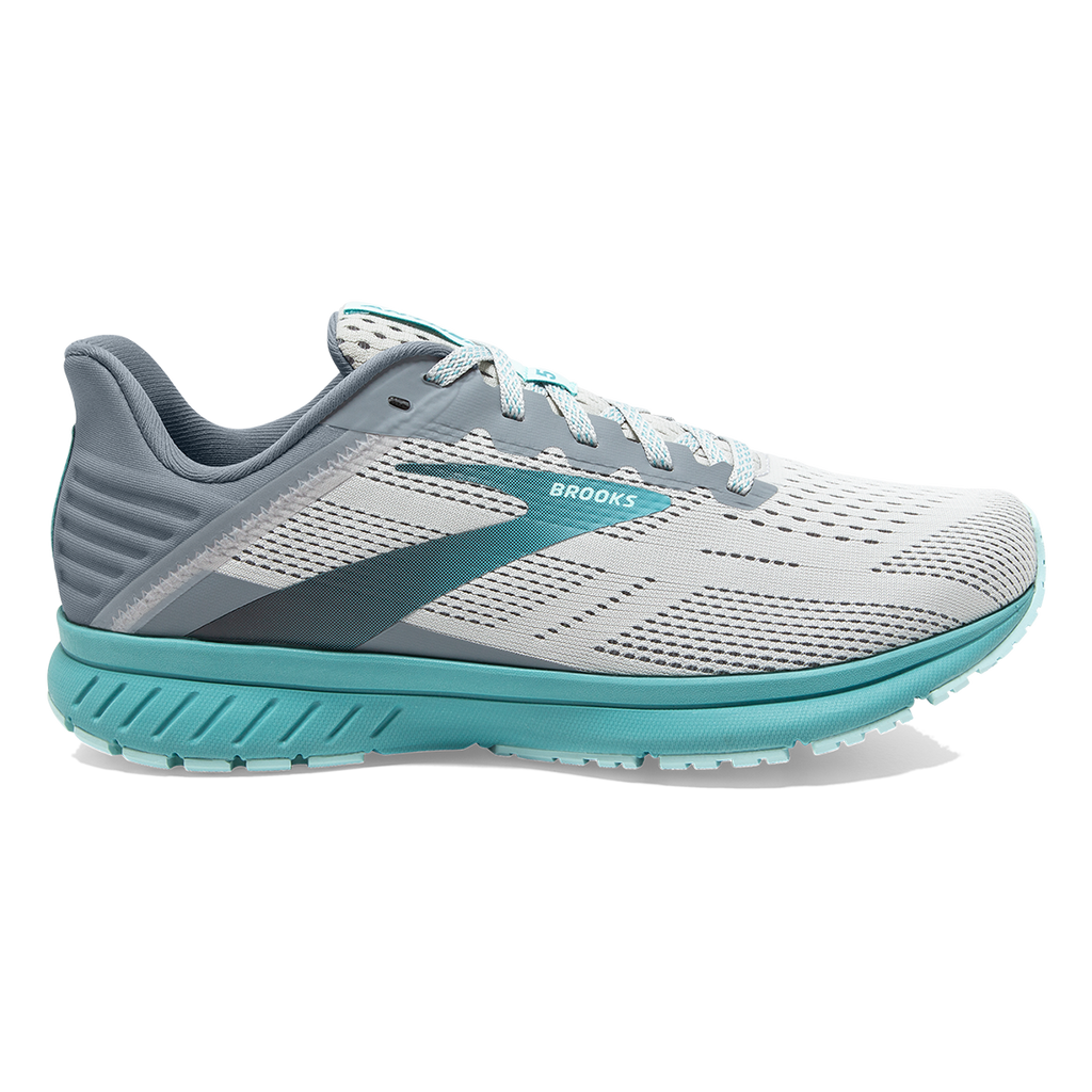 Brooks Anthem 5 — White - Silver - Lilac — Size B — Width 6.5 — Detail View