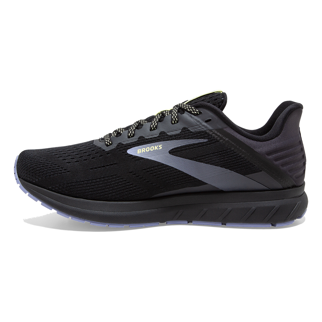 Brooks Anthem 5 — White - Silver - Lilac — Size B — Width 6.5 — Side View