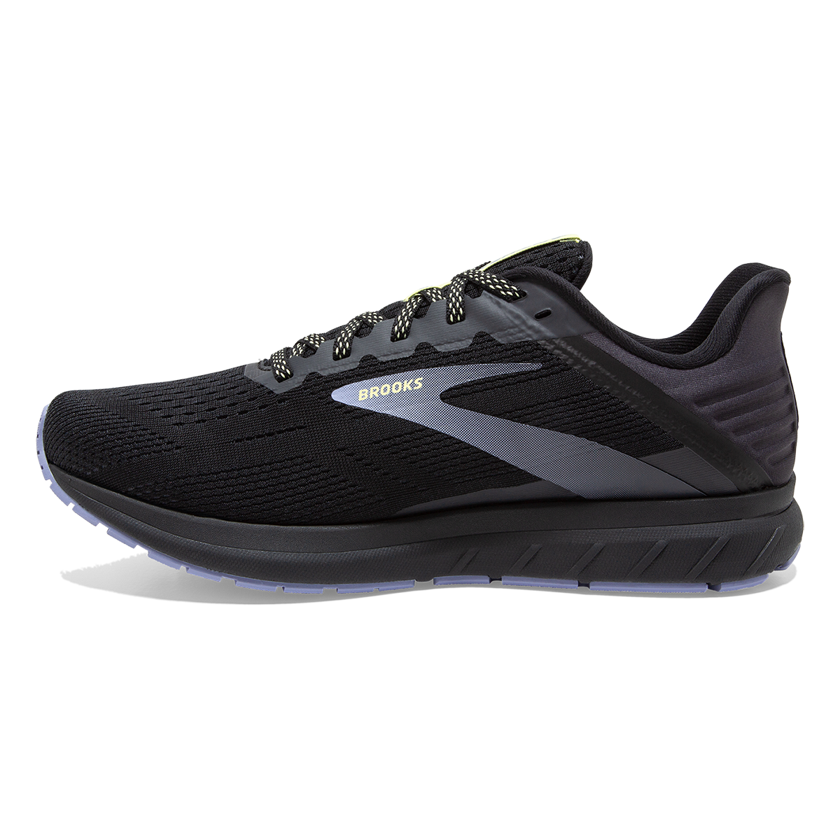 Brooks Anthem 5 — White - Silver - Lilac — Size B — Width 6.5 — Side View