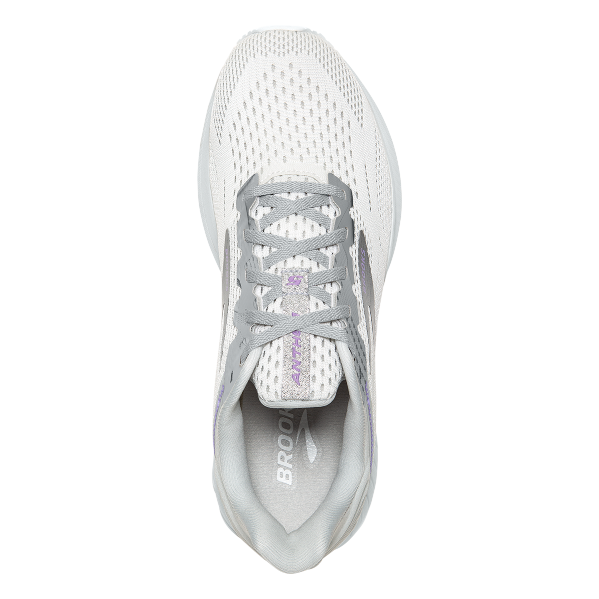 Brooks Anthem 5 — White - Silver - Lilac — Size B — Width 6.5 — Alternate View 15