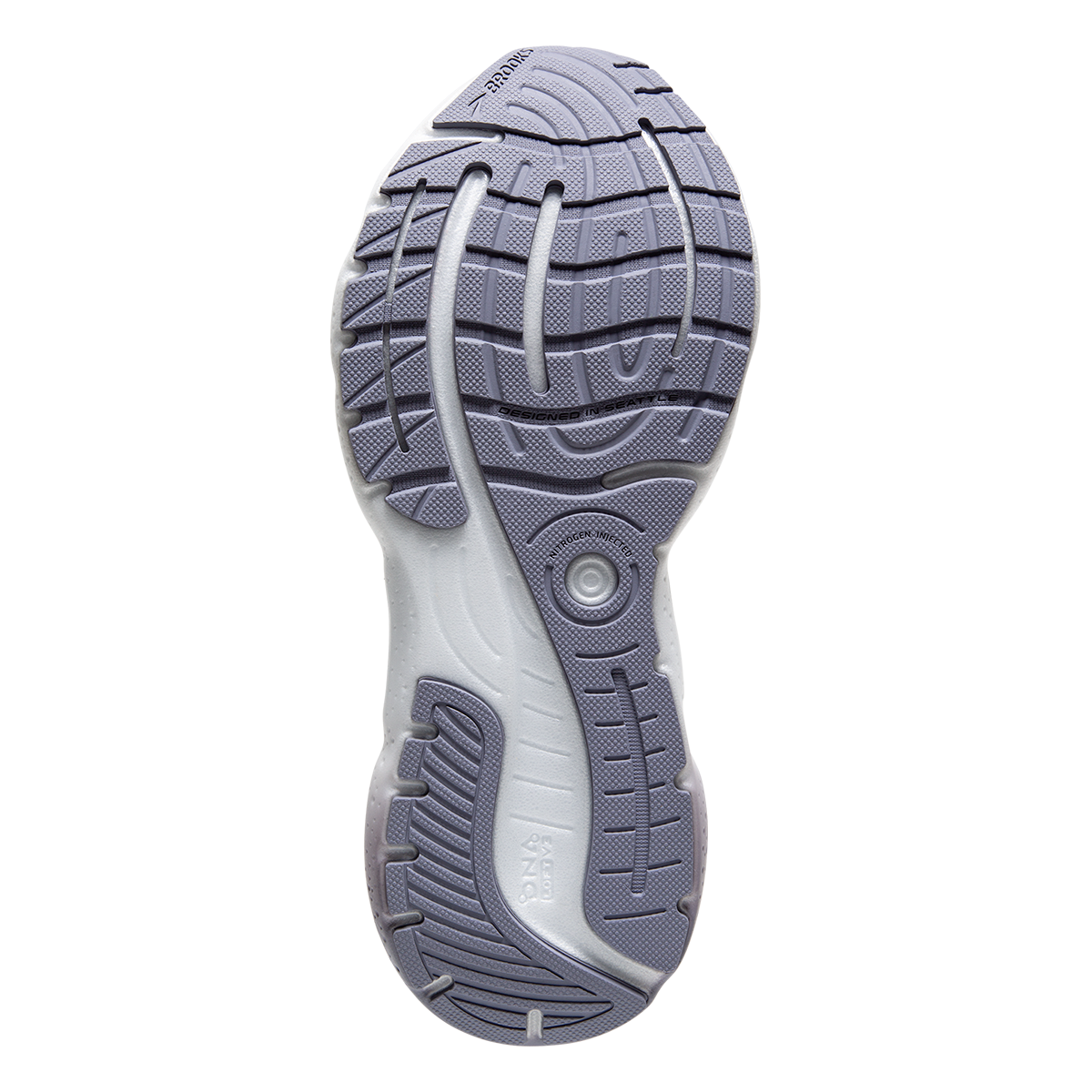 Brooks Glycerin 20 Metallic — Lilac - Silver Bullet - Pink — Size B — Width 10 — Top View