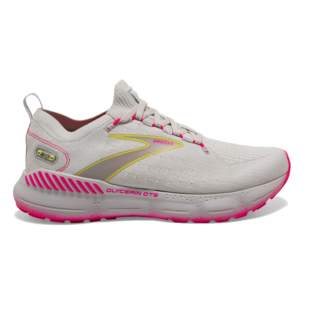 Brooks Glycerin StealthFit GTS 20 — White - Black - Cream — Size B — Width 10 — Alternate View 9