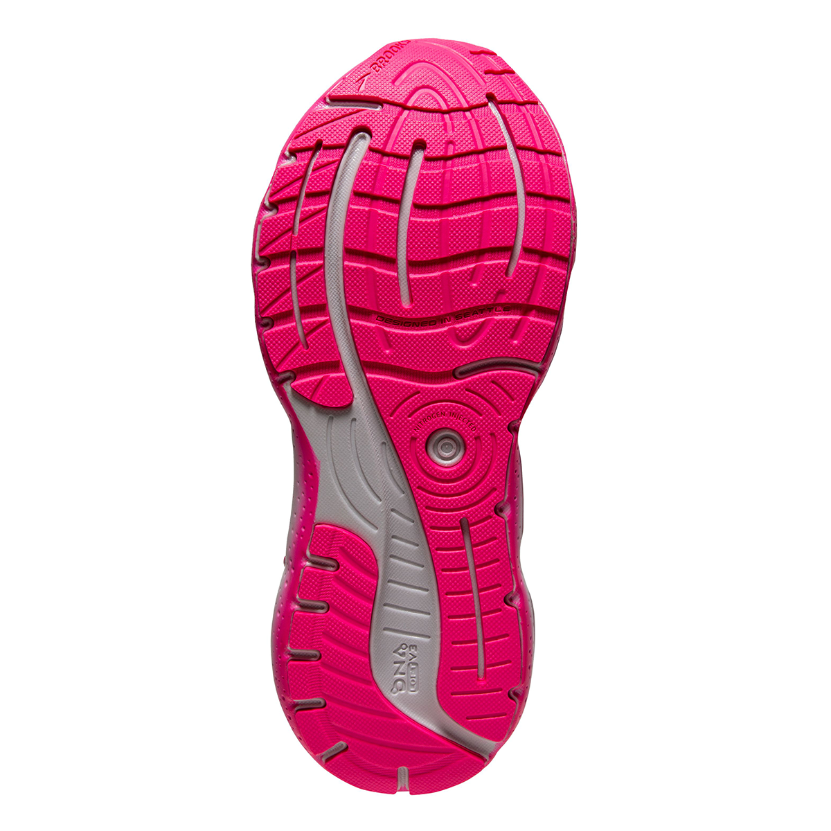 Brooks Glycerin StealthFit GTS 20 — White - Black - Cream — Size B — Width 10 — Alternate View 12