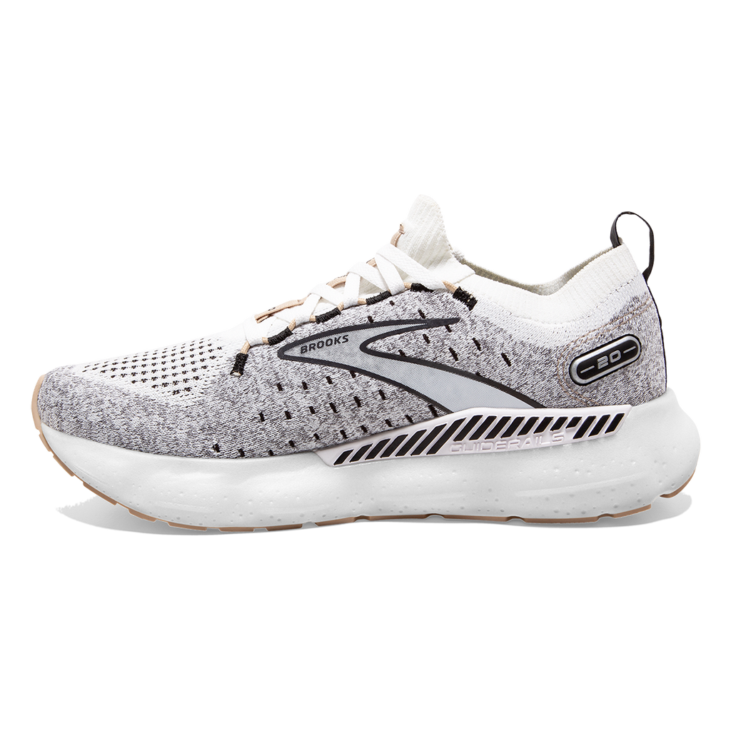 Brooks Glycerin StealthFit GTS 20 — White - Black - Cream — Size B — Width 10 — Alternate View 14