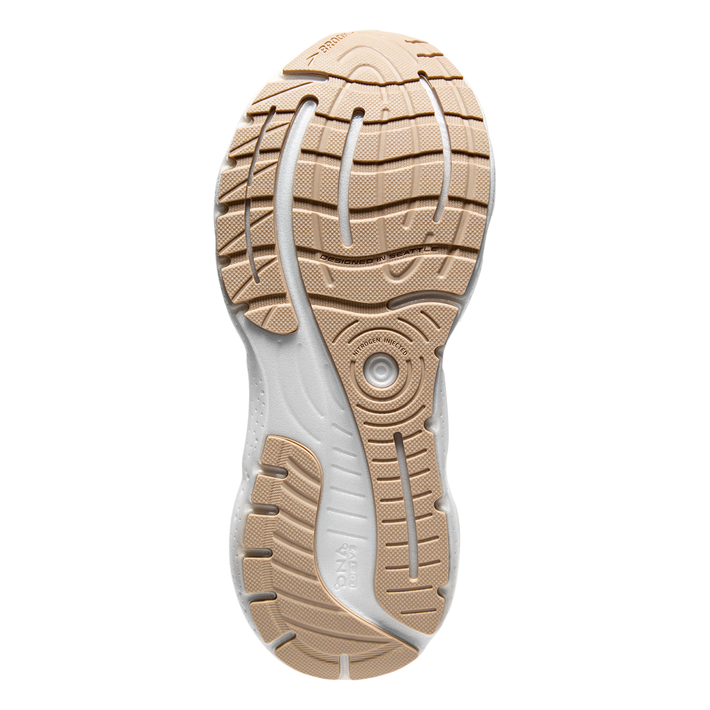 Brooks Glycerin StealthFit GTS 20 — White - Black - Cream — Size B — Width 10 — Alternate View 16
