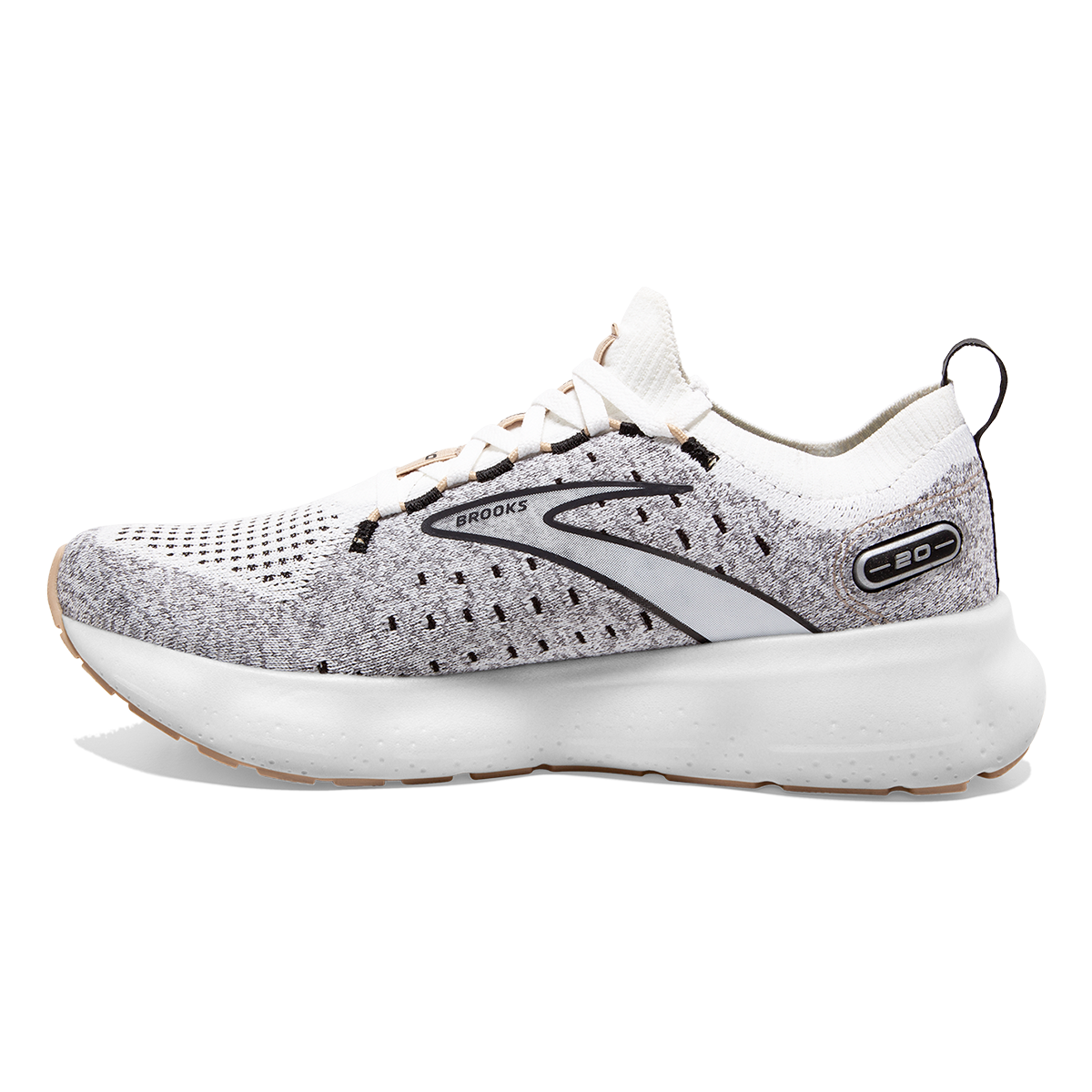 Brooks Glycerin StealthFit 20 — Black - Pearl - Peach — Size B — Width 10.5 — Alternate View 18