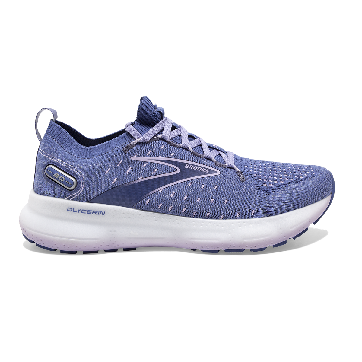 Brooks Glycerin StealthFit 20 — Black - Pearl - Peach — Size B — Width 10.5 — Detail View