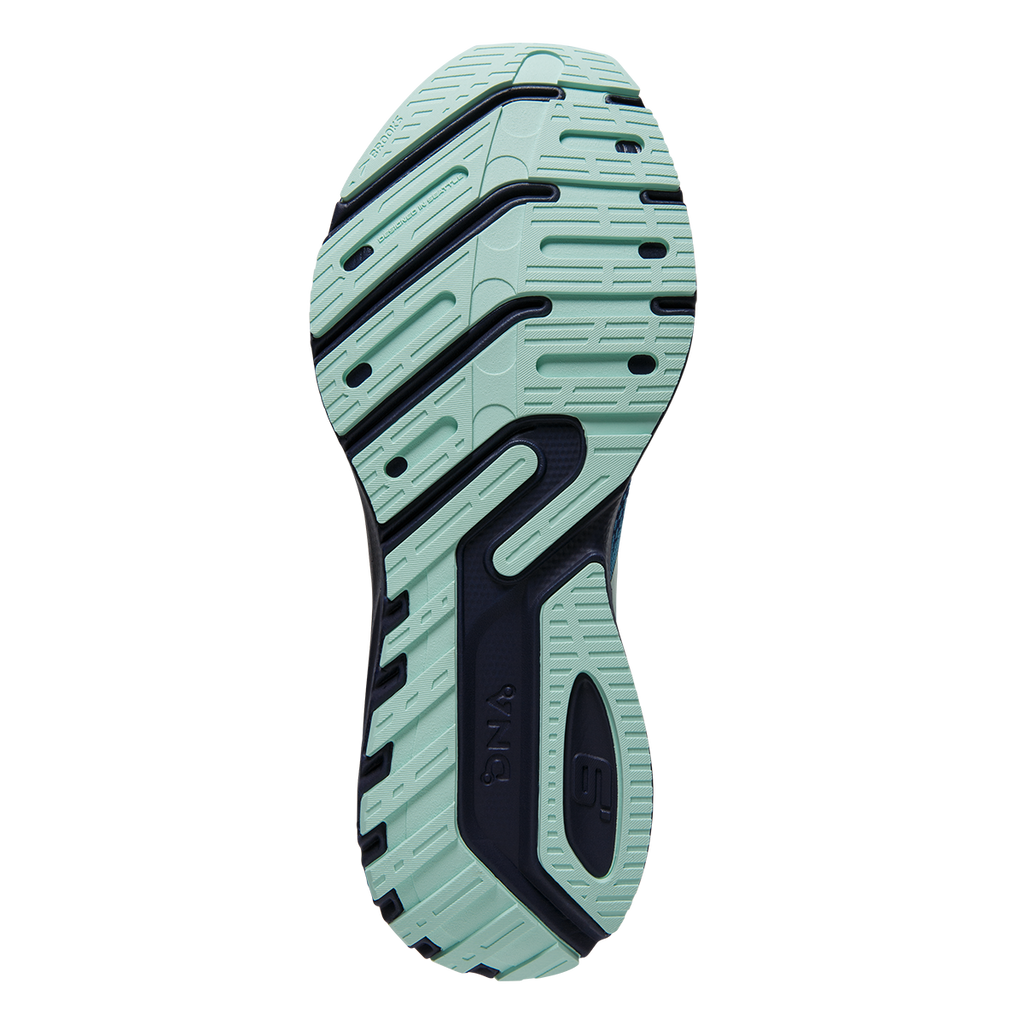 Brooks Launch 9 TAG — Bluesteel - Peacoat - Yucca — Size B — Width 10 — Top View