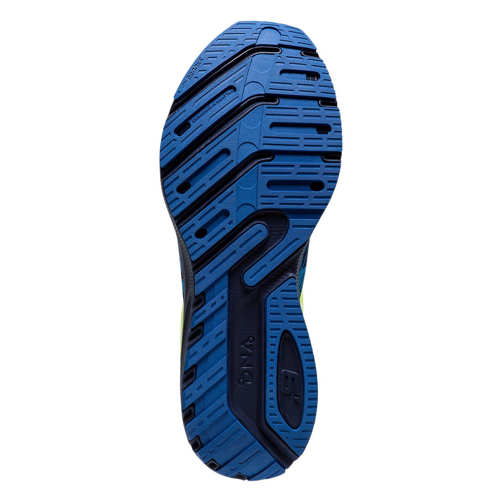 Brooks Launch 9 Boston — Nautical Blue - Nightlife - Peacoat — Size B — Width 10 — Top View
