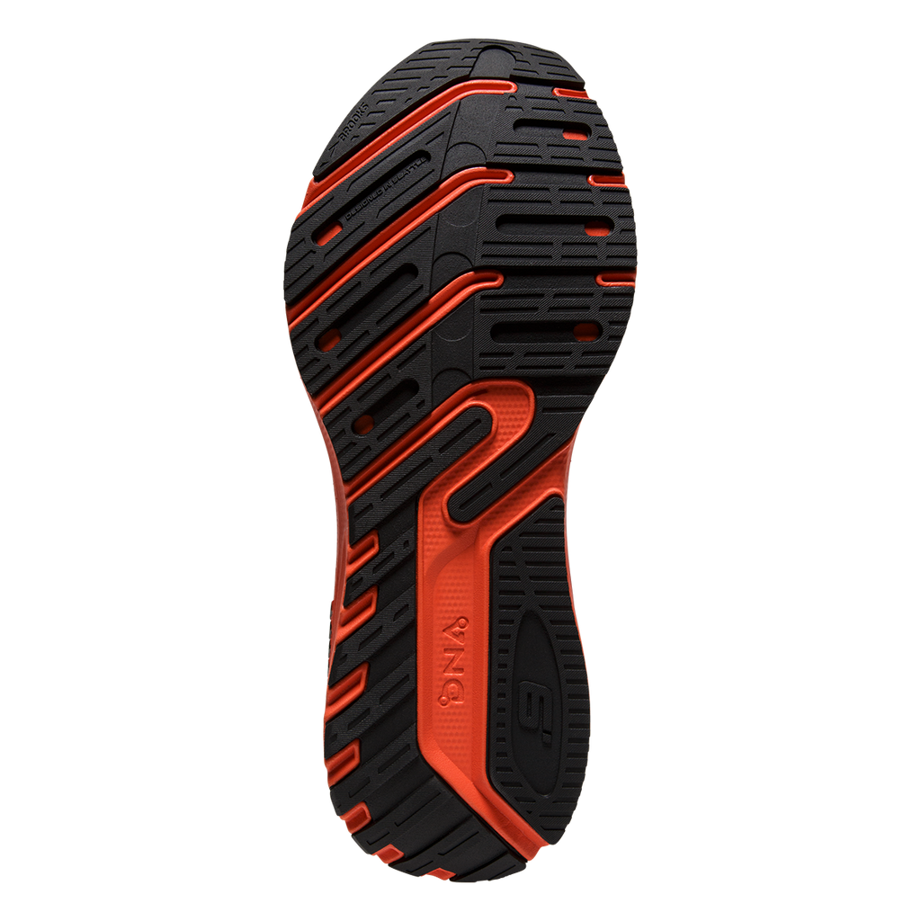 Brooks Launch GTS 9 — Black - Ebony - Purple — Size B — Width 10 — Top View