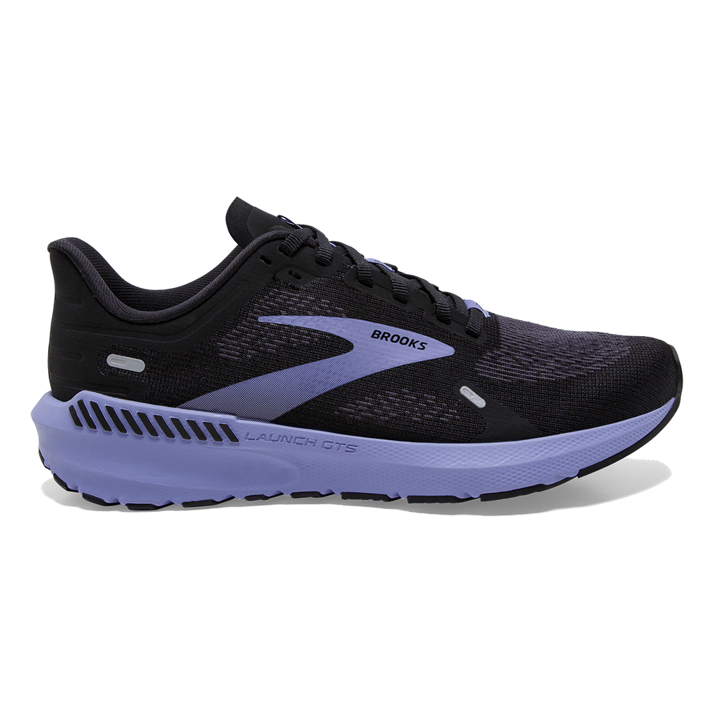 Brooks Launch GTS 9 — Black - Ebony - Purple — Size B — Width 10 — Alternate View 9