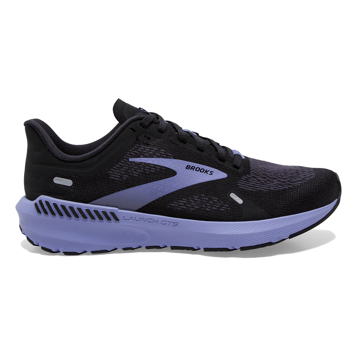 Brooks Launch GTS 9 — Black - Ebony - Purple — Size B — Width 10 — Alternate View 9