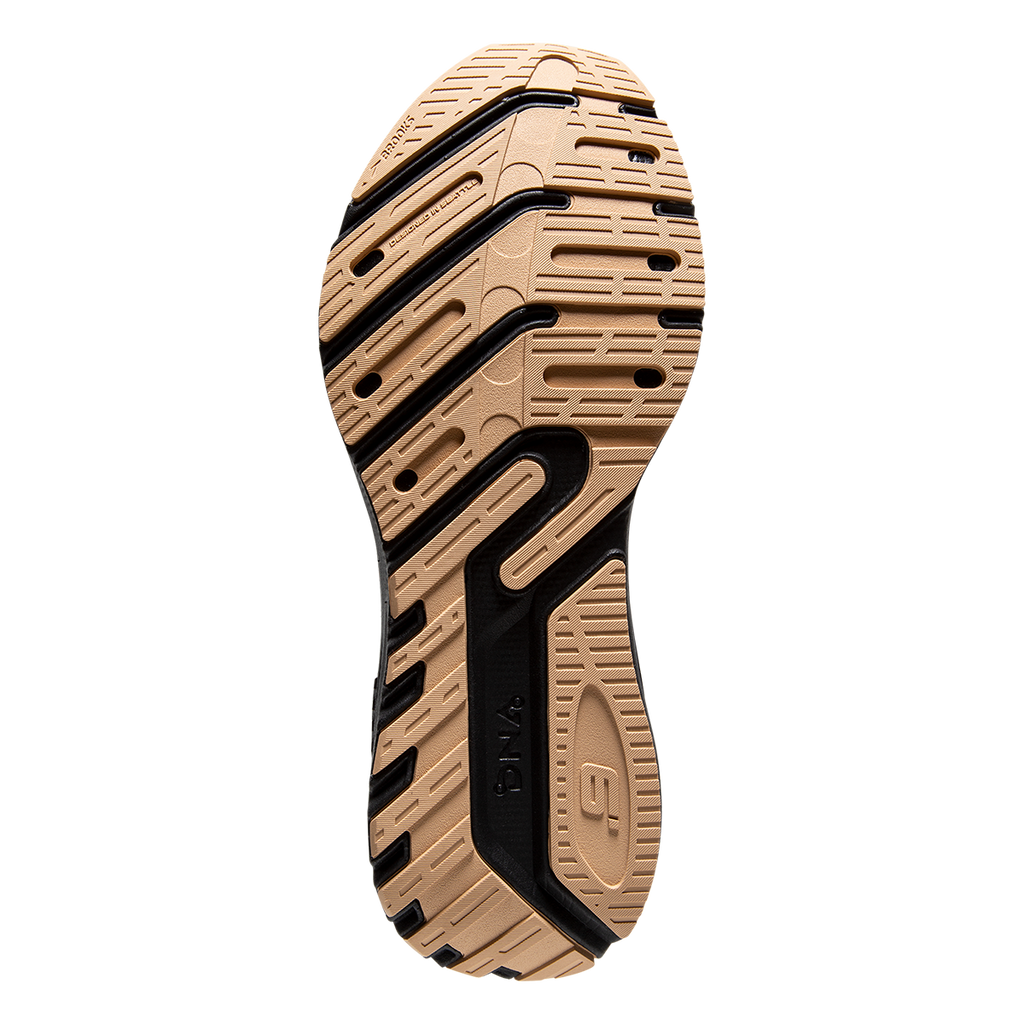Brooks Launch GTS 9 Folk Frenzy — Citrus - Coral - Black — Size B — Width 10.5 — Top View