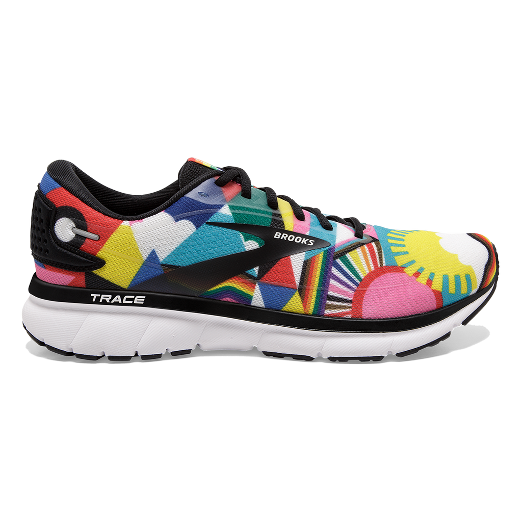 Brooks Trace 2 Run Proud — Black - Multi — Size B — Width 10.5 — Front View