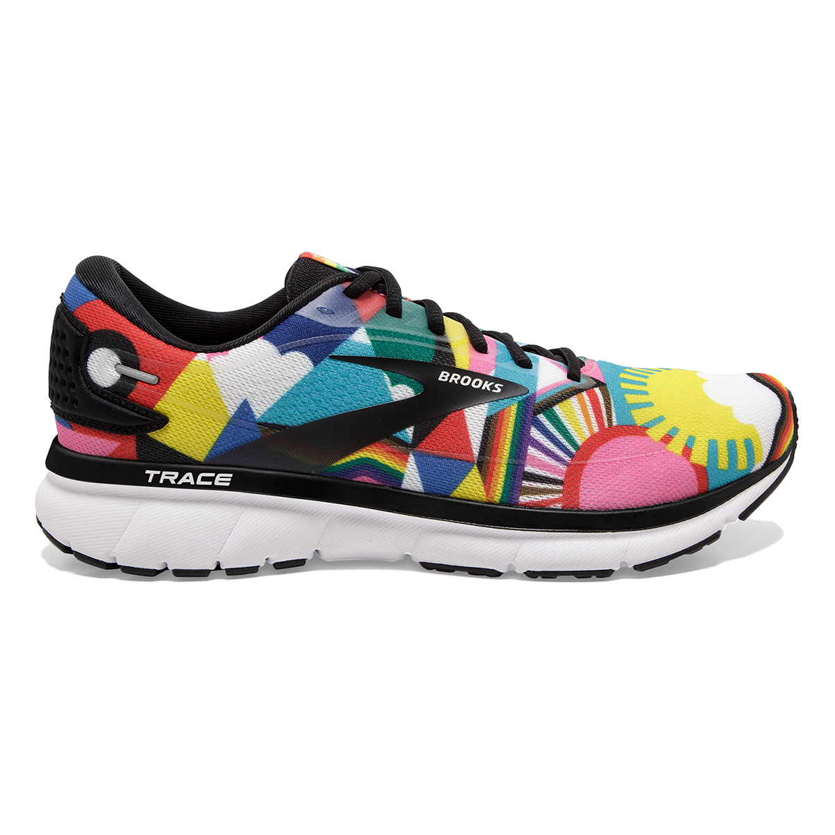 Brooks Trace 2 Run Proud — Black - Multi — Size B — Width 10.5 — Front View