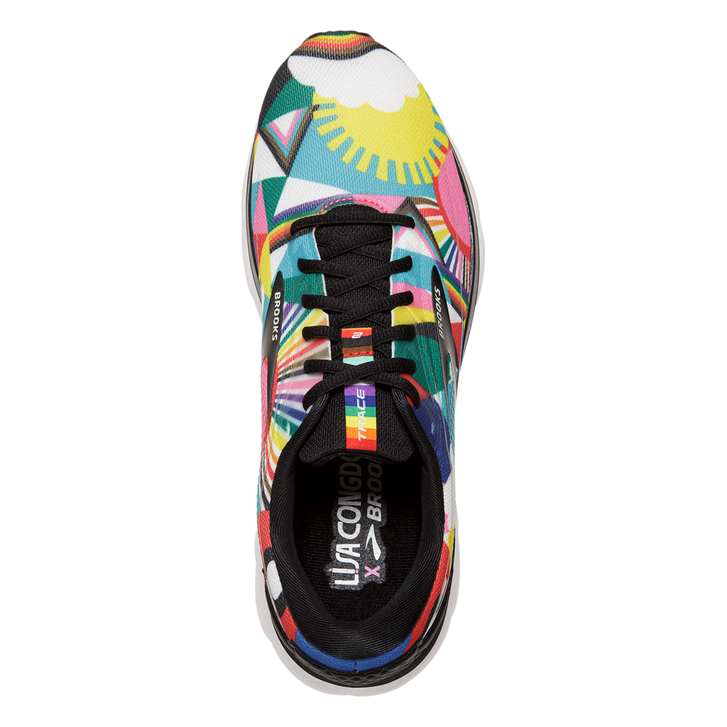 Brooks Trace 2 Run Proud — Black - Multi — Size B — Width 10.5 — Back View