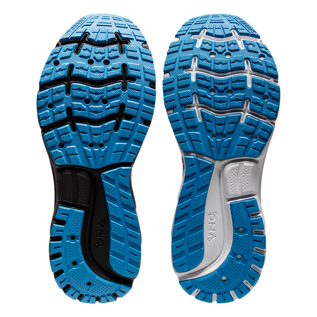 Brooks Trace 2 Run Happy — White - Black - Blue — Size B — Width 10.5 — Back View