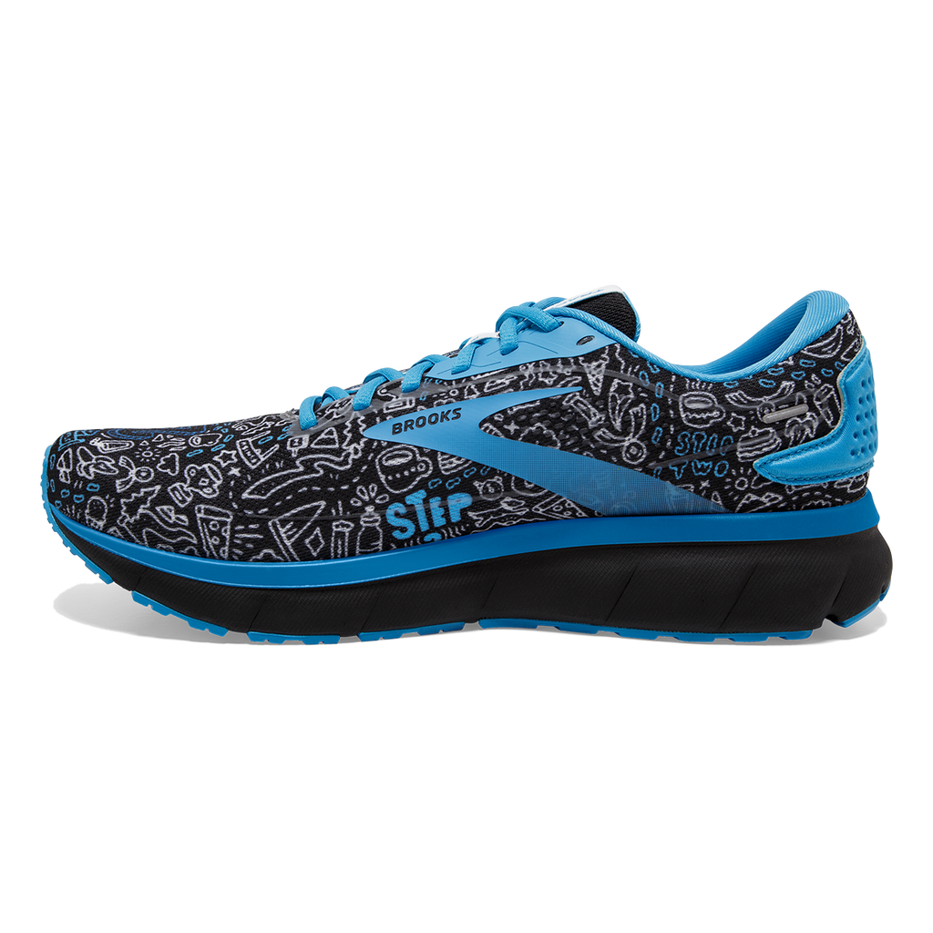 Brooks Trace 2 Run Happy — White - Black - Blue — Size B — Width 10.5 — Alternate View 8