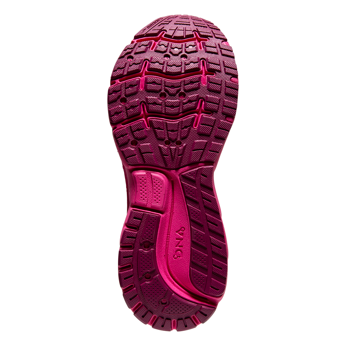Brooks Trace 2 Run Wild — Magenta - Black - Ebony — Size B — Width 6.5 — Top View