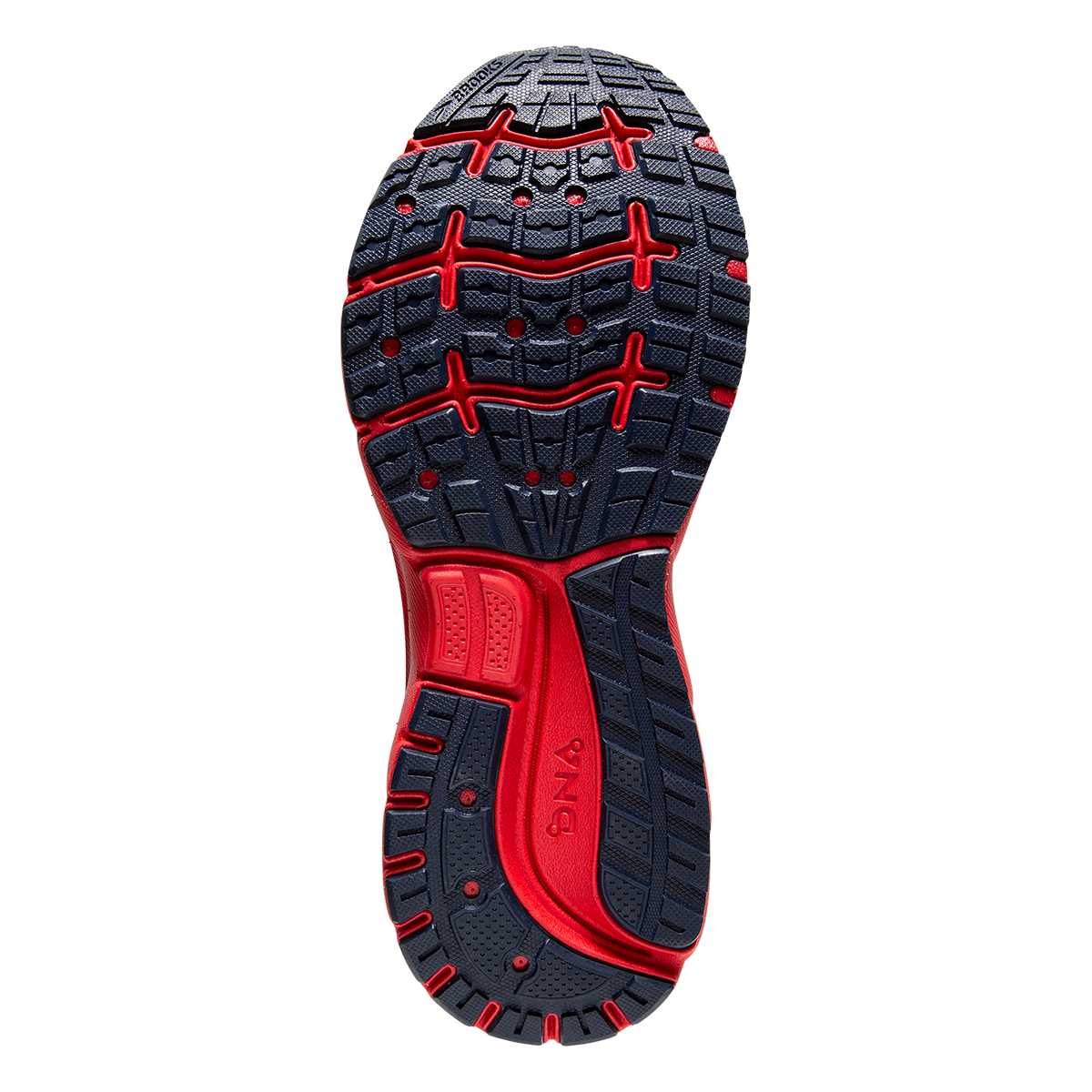 Brooks Trace 2 Run Texas — Red - White - Navy — Size B — Width 5 — Top View
