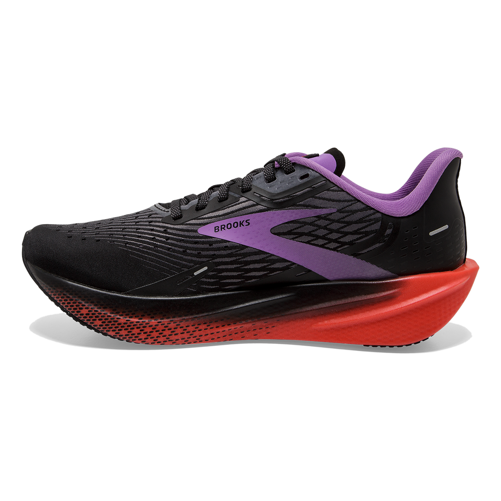 Brooks Hyperion Max — Black - Fiesta - Bellflower — Size B — Width 10.5 — Side View