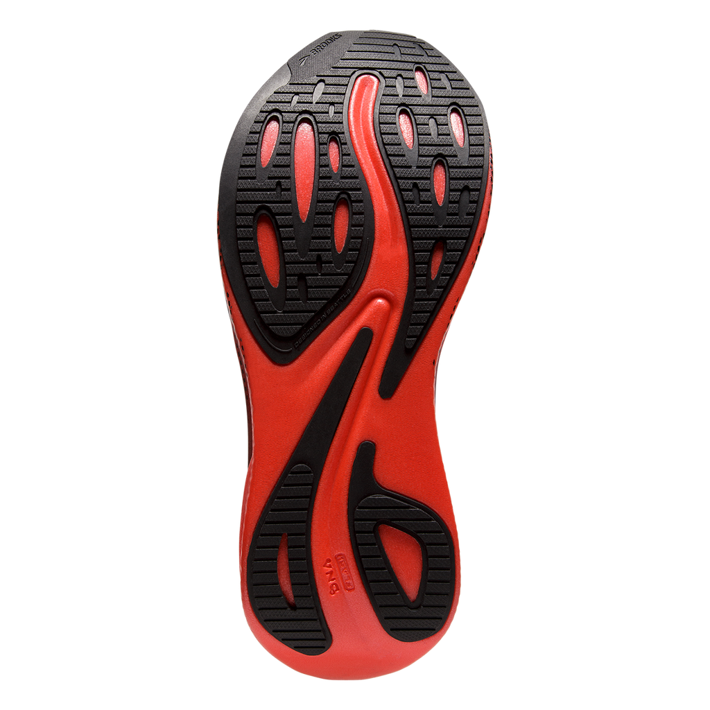 Brooks Hyperion Max — Black - Fiesta - Bellflower — Size B — Width 10.5 — Top View