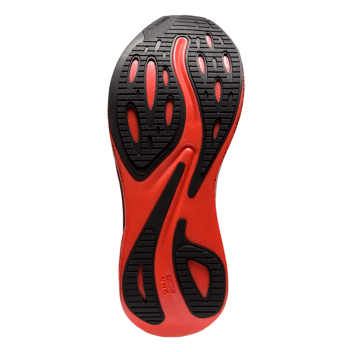 Brooks Hyperion Max — Black - Fiesta - Bellflower — Size B — Width 10.5 — Top View