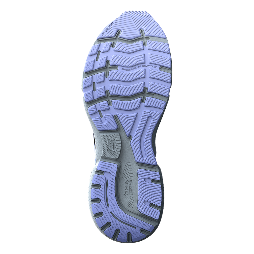 Brooks Ghost 15 Knit — Blue - Peacoat - Pink — Size B — Width 6 — Top View