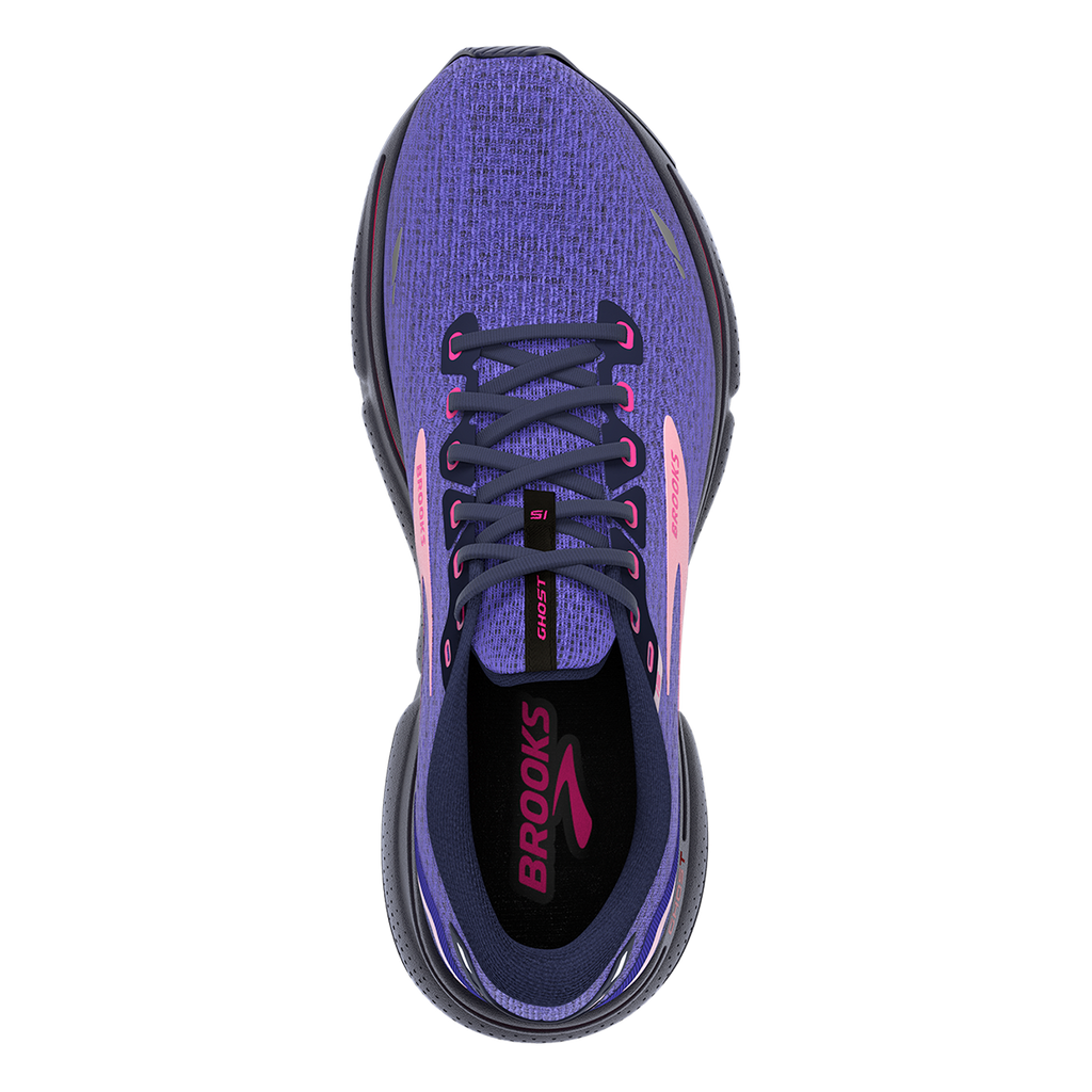 Brooks Ghost 15 Knit — Blue - Peacoat - Pink — Size B — Width 6 — Alternate View 7
