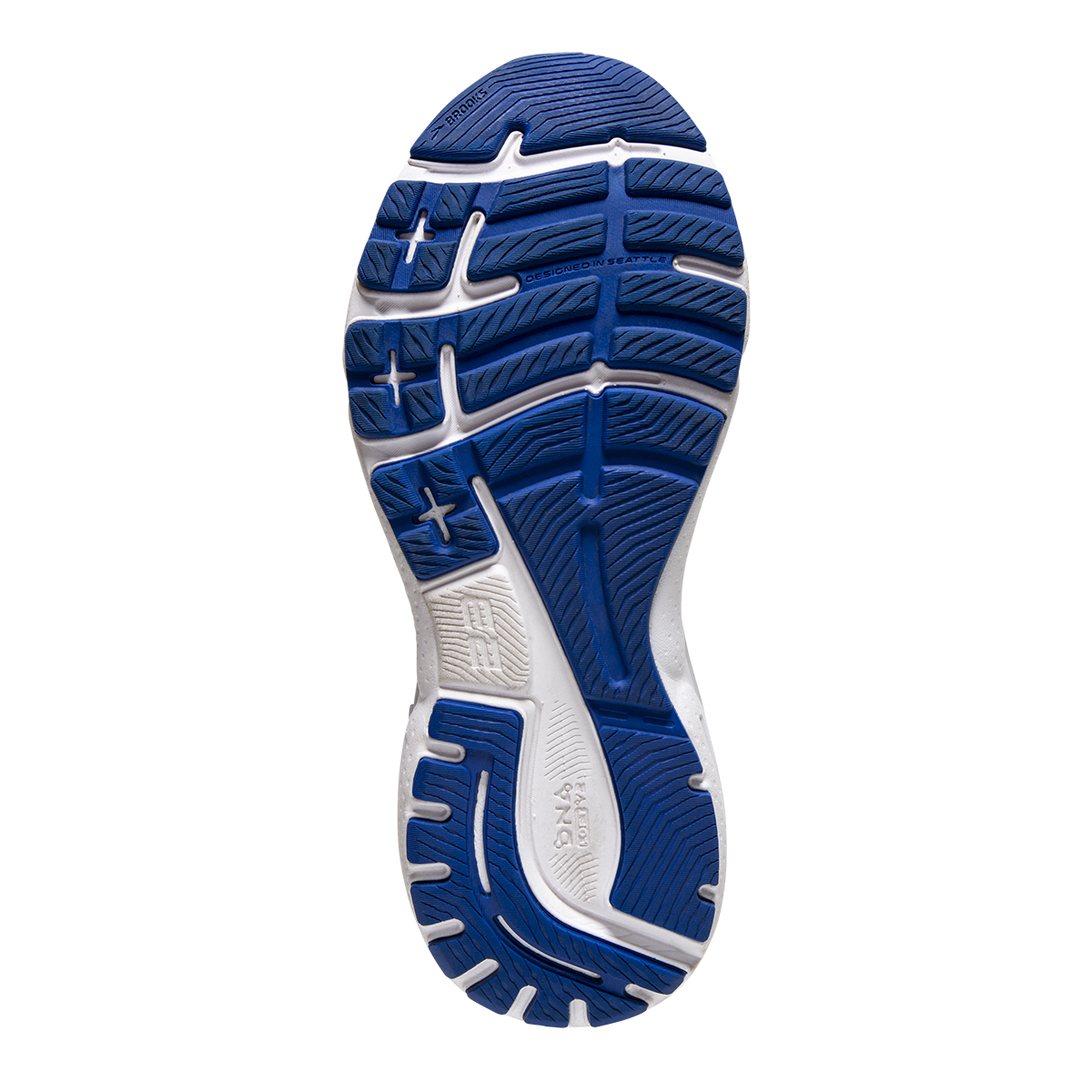 Brooks Adrenaline GTS 23 Run USA — Surf - White - Tango — Size B — Width 6.5 — Top View