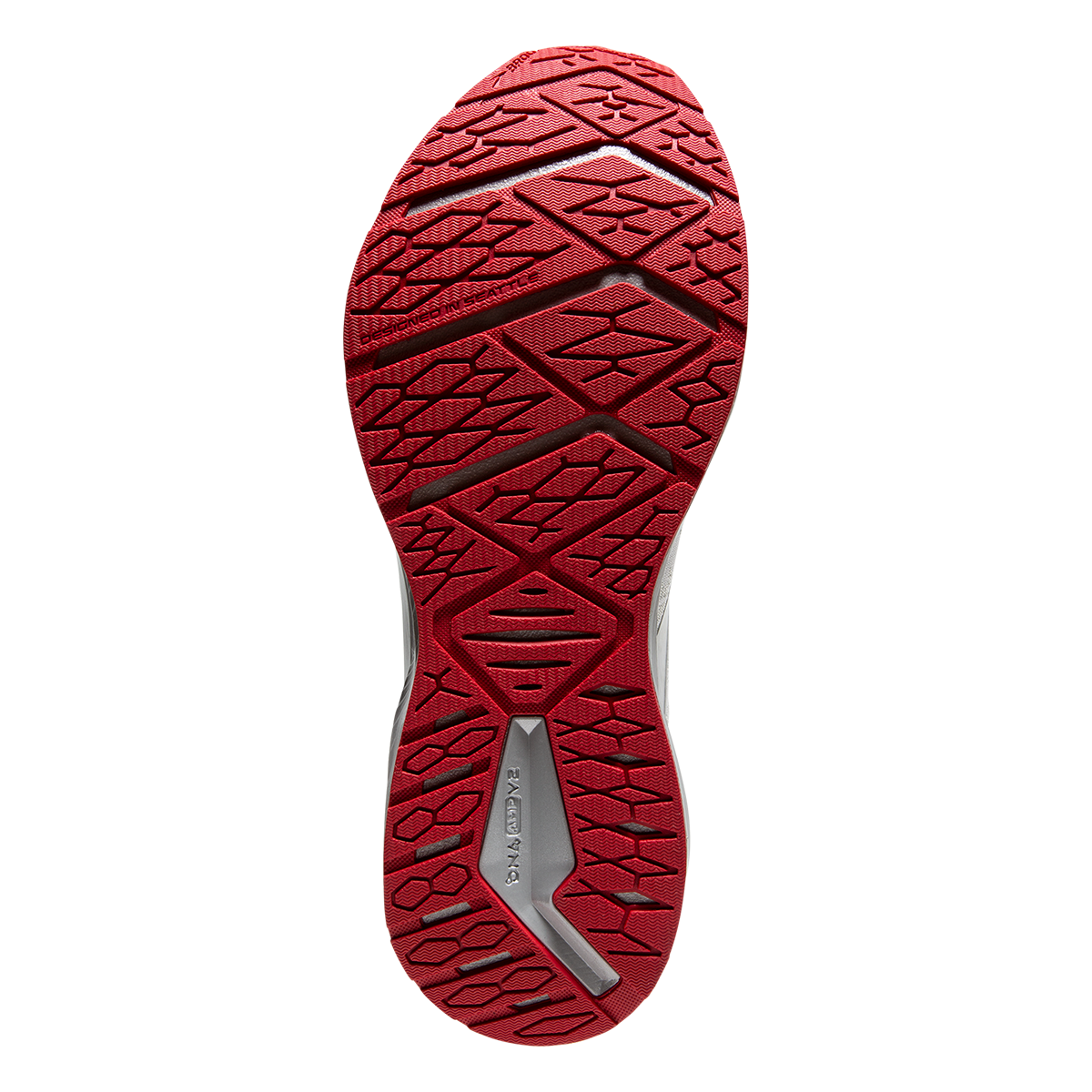 Brooks Levitate 6 Run Merry — White - Red - Silver — Size B — Width 10.5 — Top View