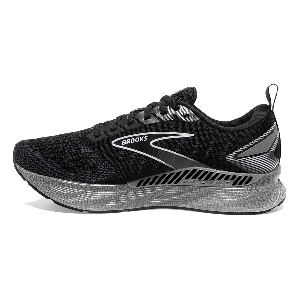 Brooks Levitate GTS 6 — Black - Blackened Pearl - White — Size B — Width 7.5 — Front View
