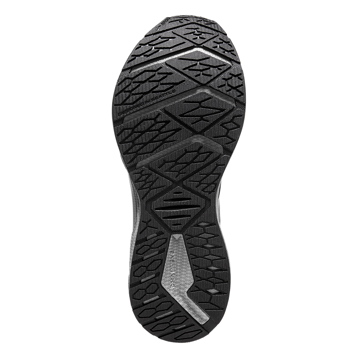 Brooks Levitate GTS 6 — Black - Blackened Pearl - White — Size B — Width 7.5 — Back View
