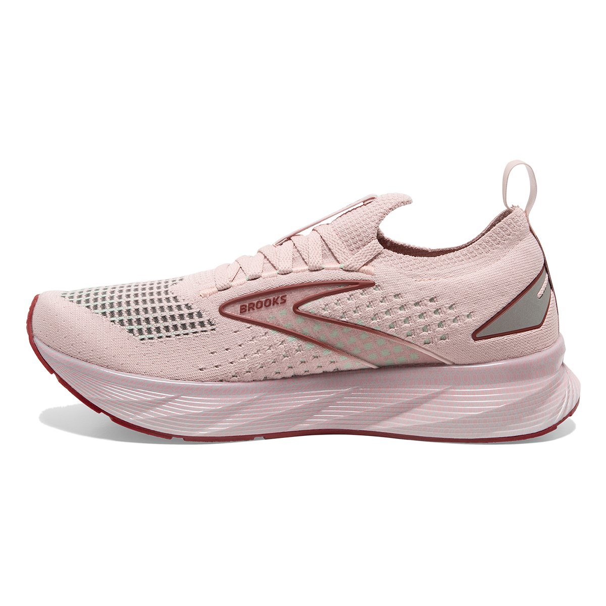 Brooks Levitate StealthFit 6 — Black - Pink — Size B — Width 7 — Lifestyle View