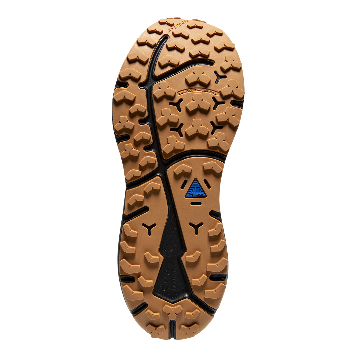 Brooks Divide 4 GTX — Black - Blackened Pearl - Purple — Size B — Width 7.5 — Top View