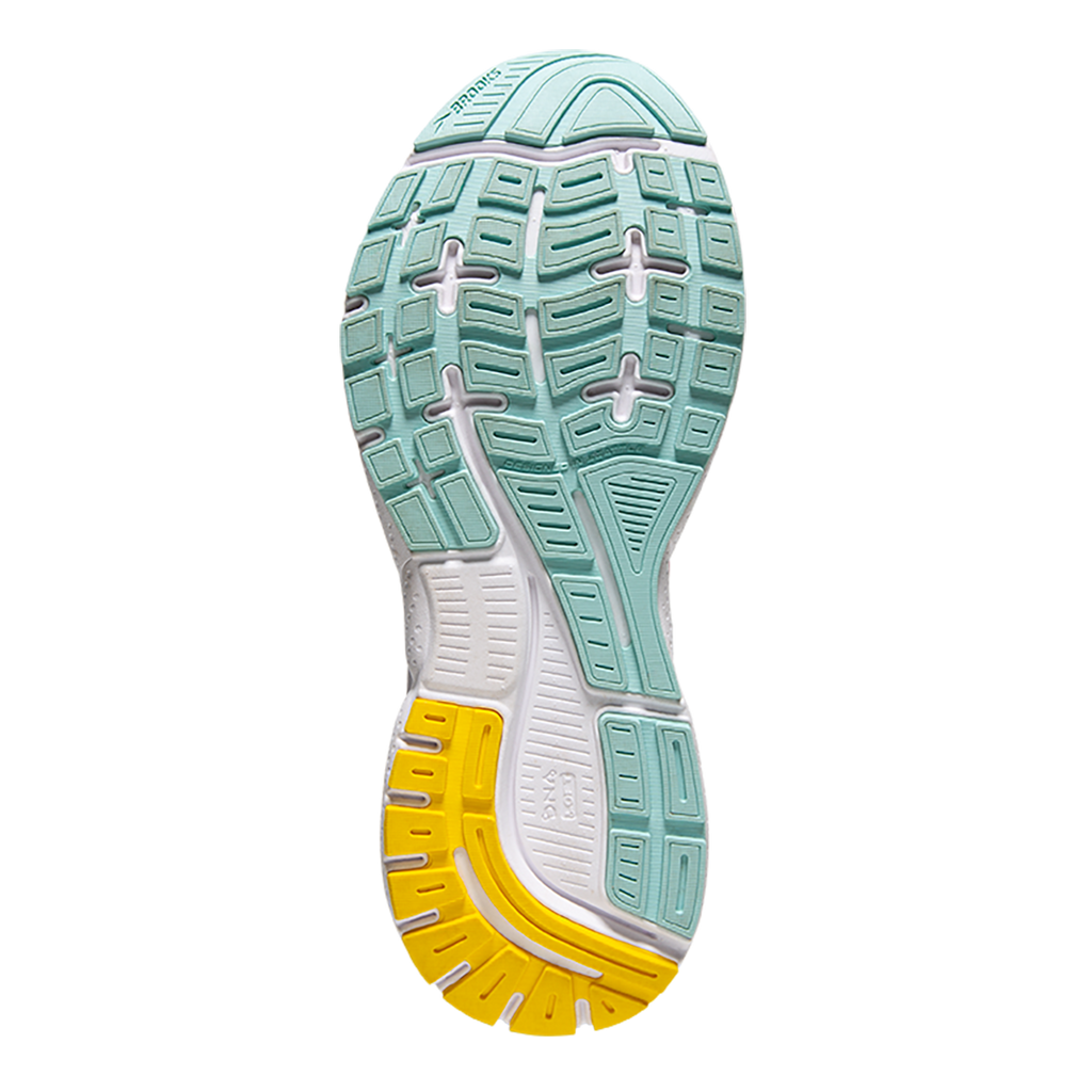 Brooks Trace 3 Run Proud — Pink - Blue - Yellow — Size B — Width 6.5 — Top View