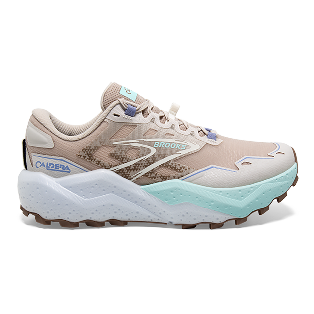 Brooks Caldera 7 — Peacoat - Citadel - Sunny Lime — Size B — Width 7.5 — Front View