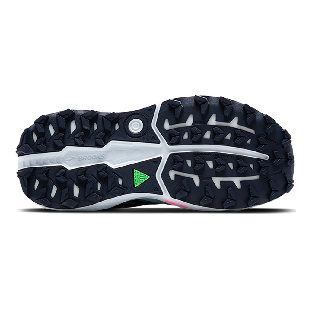 Brooks Caldera 7 — Peacoat - Citadel - Sunny Lime — Size B — Width 7.5 — Alternate View 12