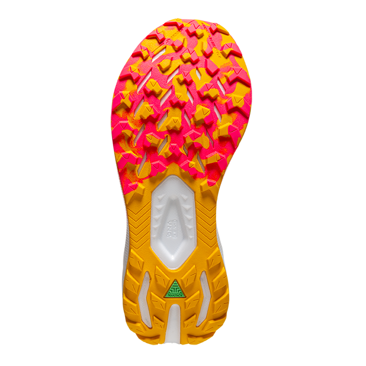 Brooks Catamount 3 — Black - Diva Pink - Lemon Chrome — Size B — Width 7 — Top View