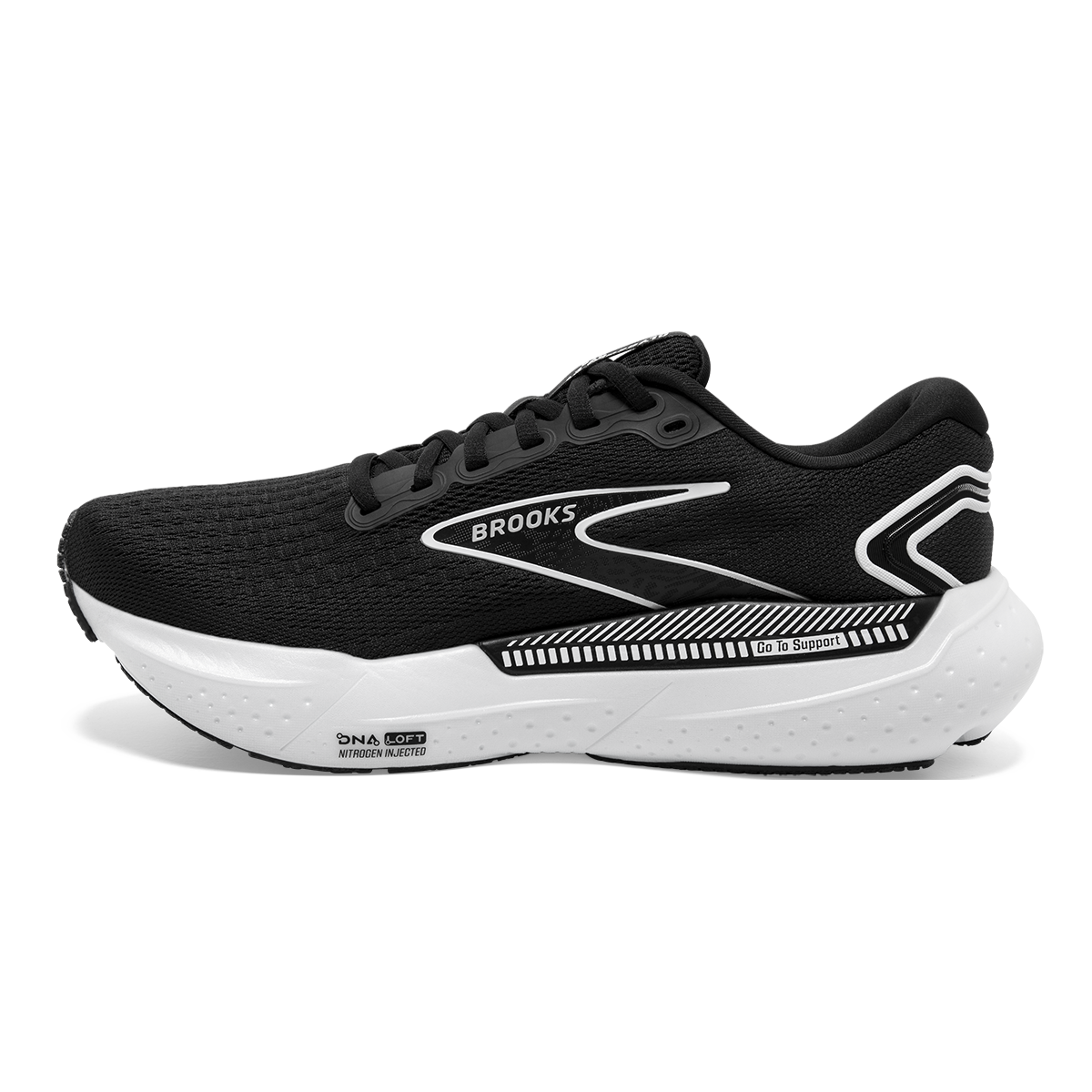 Brooks Glycerin GTS 21 — Black - Black - Ebony — Size B — Width 5 — Alternate View 14