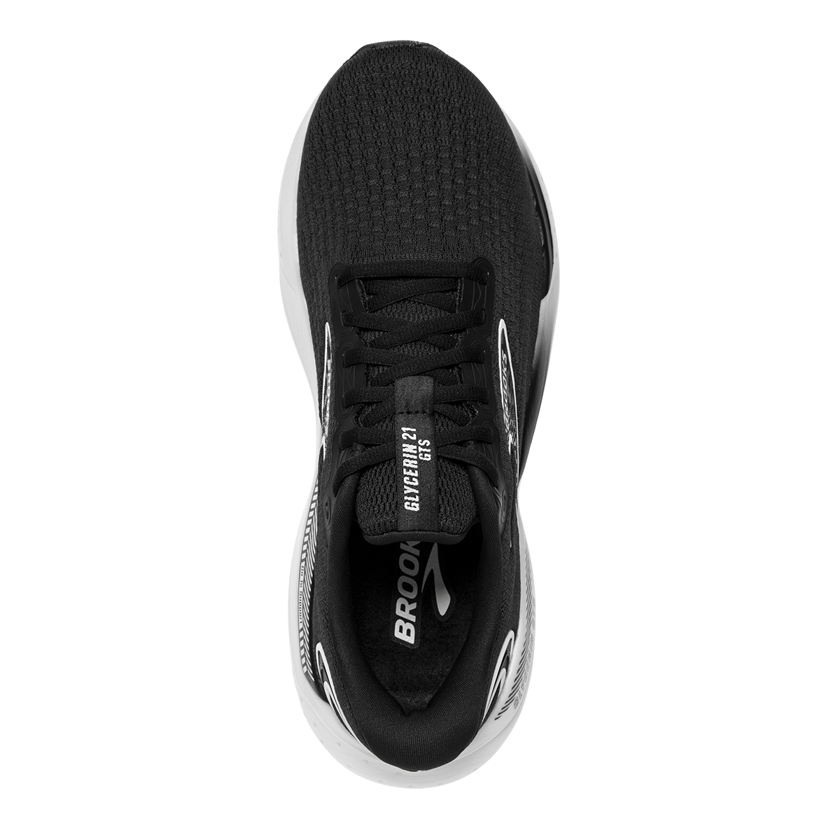 Brooks Glycerin GTS 21 — Black - Black - Ebony — Size B — Width 5 — Alternate View 15