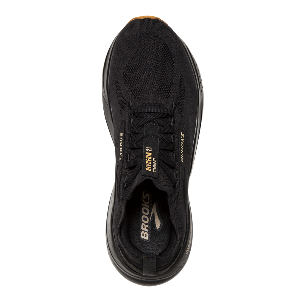 Brooks Glycerin StealthFit 21 — Black - Cream - Biscuit — Size B — Width 6.5 — Alternate View 7
