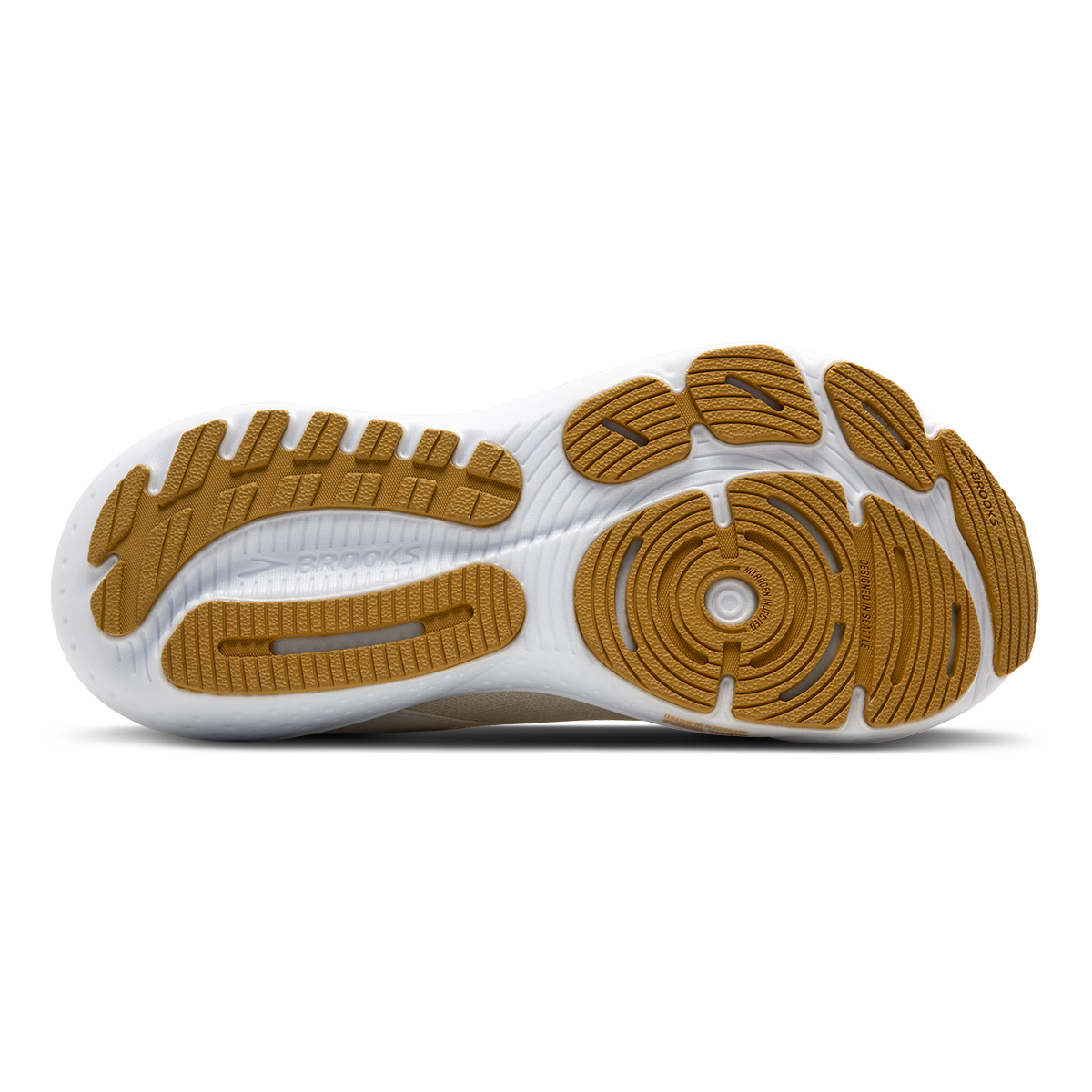 Brooks Glycerin StealthFit 21 — Black - Cream - Biscuit — Size B — Width 6.5 — Top View