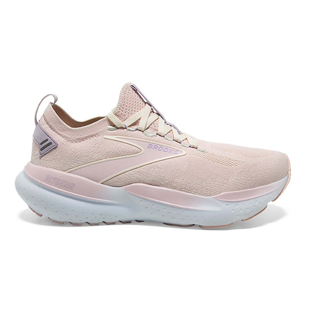 Brooks Glycerin StealthFit 21 Pastels — Pink - Marshmallow - Orchid — Size B — Width 5 — Front View