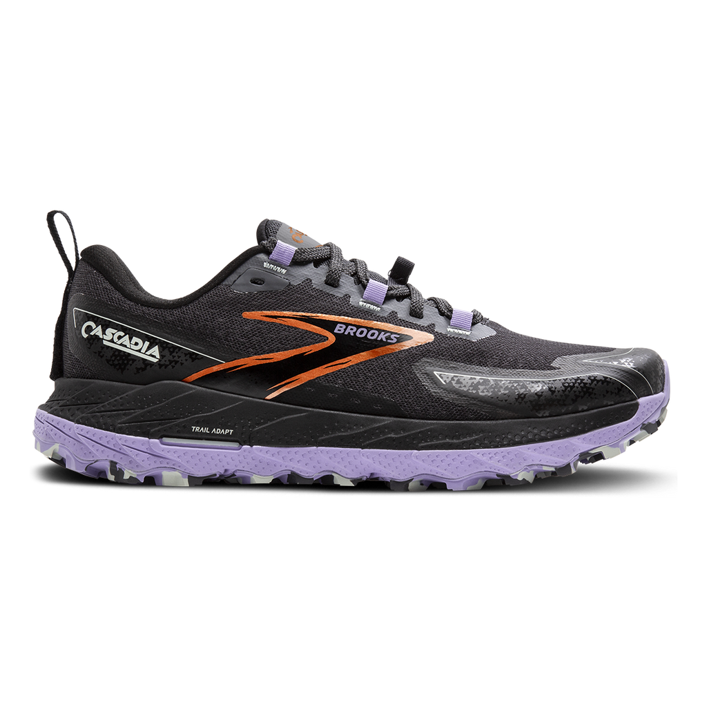 Brooks Cascadia 18 — Black - Blue Wash -  Flame — Size B — Width 7 — Alternate View 9